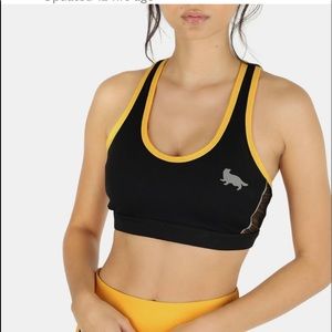 NWT, Hufflepuff, Cross Back Crop-Harry Potter